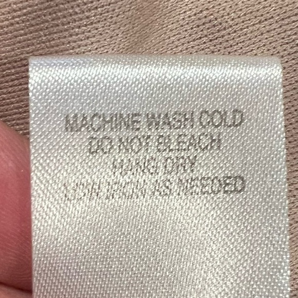 Amanda Lane Beige Allover Lace Dress Bell Sleeves Women's Size Petite Small - Picture 7 of 7